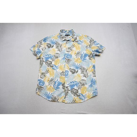 Express Hawaiian Shirt Button Up Floral Casual Short Sleeve Mens Size XL - Picture 5 of 8